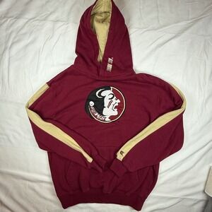 Colosseum Florida State Seminoles Hoodie Garnet Gold Embroidered Logo Mens S
